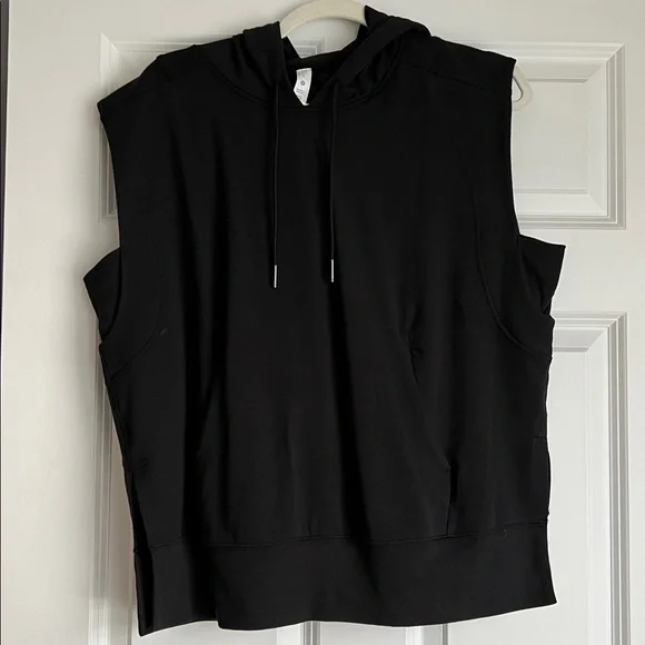 Lululemon Black Sleeveless  Hoodie Size 6 - Picture 6 of 10
